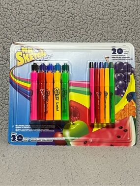 Mr. Sketch Scented Markers Variety Pack 20 Count Chisel & Fine Tip NIB